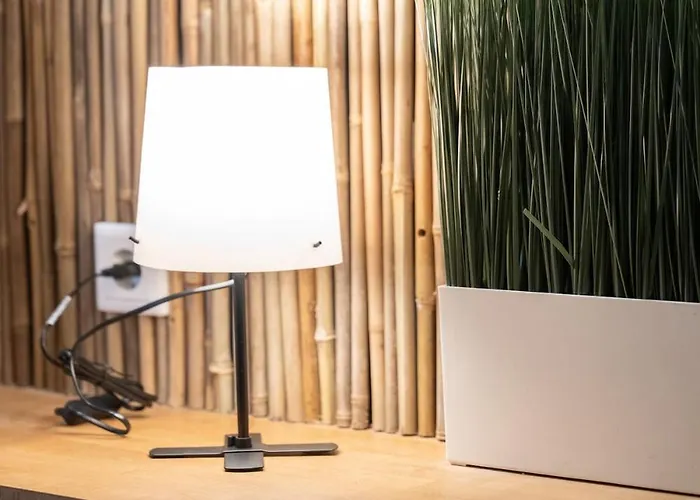 - Zen Haven Luxurious 3-room Japanese-themed With King-size Beds, Balcony, Bamboo Accents, Entertainment Galore & Private Parking - Near Airport & Train Station - Lejlighed Duisburg